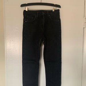 Washed Black Ankle “& Denim” Jeans ( Forever 21)